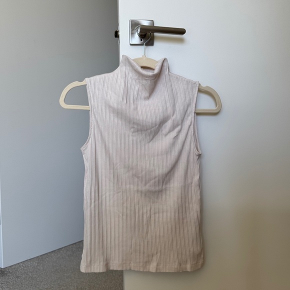 Madewell Ribbed Mockneck Tank in Light Cream (XS) - Picture 2 of 4